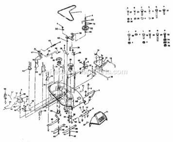 Page F Diagram and Parts List for 917254312  Craftsman Lawn Tractor