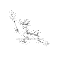 Page K Diagram and Parts List for 917254320  Craftsman Lawn Tractor