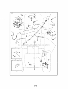 Page G Diagram and Parts List for 917254320  Craftsman Lawn Tractor
