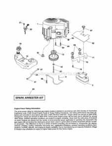 Page J Diagram and Parts List for 917254321  Craftsman Lawn Tractor
