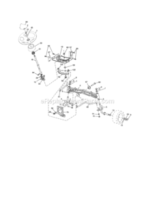 Page K Diagram and Parts List for 917254321  Craftsman Lawn Tractor