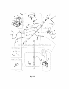 Page R Diagram and Parts List for 917254321  Craftsman Lawn Tractor
