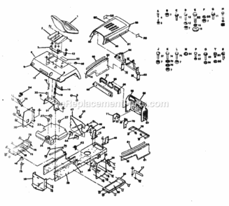 Page B Diagram and Parts List for 917254321  Craftsman Lawn Tractor
