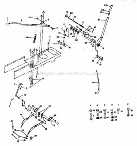 Page E Diagram and Parts List for 917254321  Craftsman Lawn Tractor