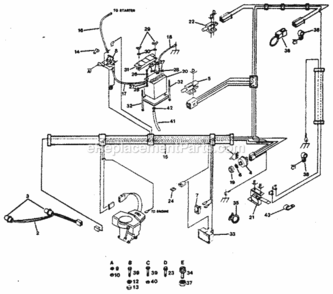 Page A Diagram and Parts List for 917254322  Craftsman Lawn Tractor