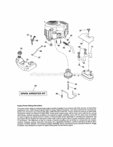 Page J Diagram and Parts List for 917254322  Craftsman Lawn Tractor
