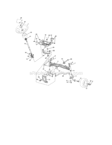 Page K Diagram and Parts List for 917254322  Craftsman Lawn Tractor