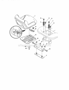 Page L Diagram and Parts List for 917254322  Craftsman Lawn Tractor