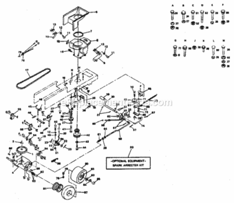 Page C Diagram and Parts List for 917254322  Craftsman Lawn Tractor