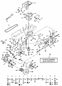 Page C Diagram and Parts List for 917254323  Craftsman Lawn Tractor