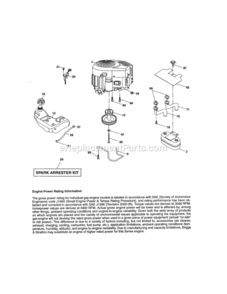 Page J Diagram and Parts List for 917254330  Craftsman Lawn Tractor