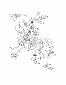 Page M Diagram and Parts List for 917254330  Craftsman Lawn Tractor