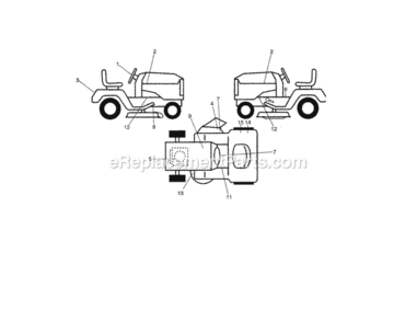 Page O Diagram and Parts List for 917254330  Craftsman Lawn Tractor