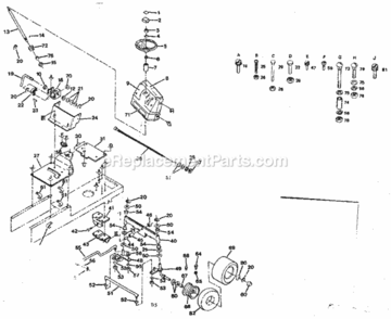 Page D Diagram and Parts List for 917254330  Craftsman Lawn Tractor
