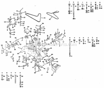 Page F Diagram and Parts List for 917254330  Craftsman Lawn Tractor