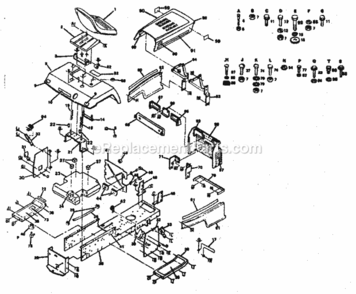 Page B Diagram and Parts List for 917254331  Craftsman Lawn Tractor