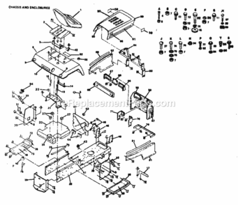 Page B Diagram and Parts List for 917254332  Craftsman Lawn Tractor