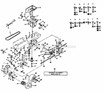 Page C Diagram and Parts List for 917254332  Craftsman Lawn Tractor