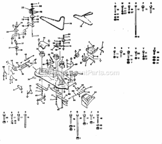 Page F Diagram and Parts List for 917254332  Craftsman Lawn Tractor