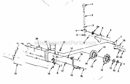Part Location Diagram of 108587X Craftsman Rod Control