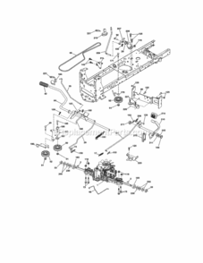 Page C Diagram and Parts List for 917254351  Craftsman Lawn Tractor