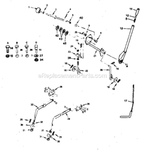 Page E Diagram and Parts List for 917254360  Craftsman Lawn Tractor