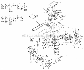 Page C Diagram and Parts List for 917254361  Craftsman Lawn Tractor