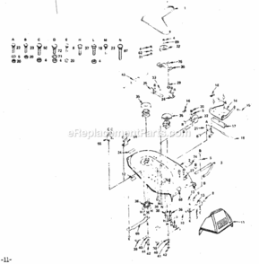 Part Location Diagram of 37135 Tecumseh Blower Housing