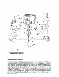 Page D Diagram and Parts List for 917254362  Craftsman Lawn Tractor