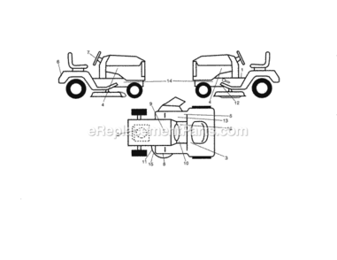Page I Diagram and Parts List for 917254363  Craftsman Lawn Tractor