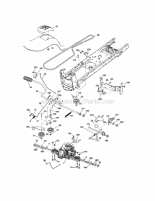 Page C Diagram and Parts List for 917254413  Craftsman Lawn Tractor