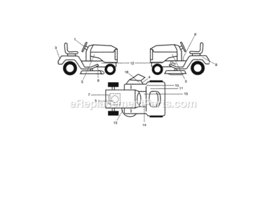 Page I Diagram and Parts List for 917254413  Craftsman Lawn Tractor