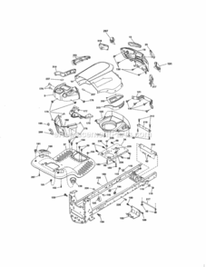 Page B Diagram and Parts List for 917254414  Craftsman Lawn Tractor