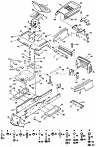 Page B Diagram and Parts List for 917254431  Craftsman Lawn Tractor
