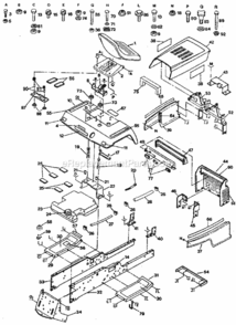 Page B Diagram and Parts List for 917254432  Craftsman Lawn Tractor