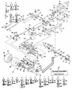 Page C Diagram and Parts List for 917254440  Craftsman Lawn Tractor