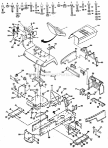 Part Location Diagram of 127166X Craftsman Chassis
