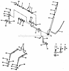 Page E Diagram and Parts List for 917254451  Craftsman Lawn Tractor