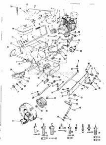 Page B Diagram and Parts List for 91725450  Craftsman Lawn Tractor
