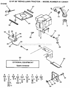 Part Location Diagram of 131951 Generac PRW MOTOR MOUNT; INSTRUCTIONS