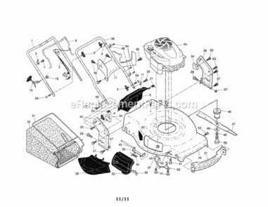 Page A Diagram and Parts List for 917254542  Craftsman Lawn Mower