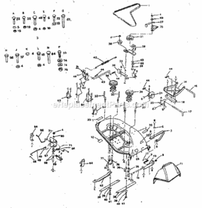 Page F Diagram and Parts List for 917254560  Craftsman Lawn Tractor