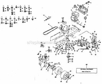 Page C Diagram and Parts List for 917254580  Craftsman Lawn Tractor