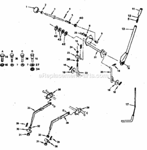 Page E Diagram and Parts List for 917254580  Craftsman Lawn Tractor