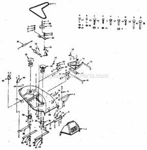 Page F Diagram and Parts List for 917254580  Craftsman Lawn Tractor