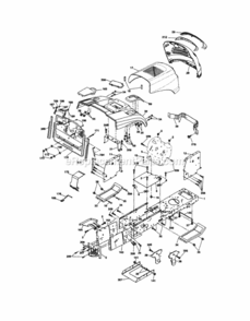 Page B Diagram and Parts List for 917254600  Craftsman Lawn Tractor