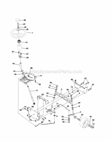 Page E Diagram and Parts List for 917254600  Craftsman Lawn Tractor