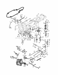 Page C Diagram and Parts List for 917254601  Craftsman Lawn Tractor