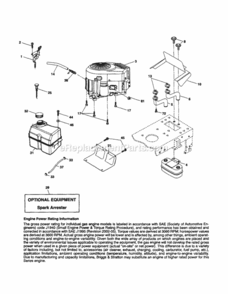 Page D Diagram and Parts List for 917254601  Craftsman Lawn Tractor