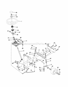Page E Diagram and Parts List for 917254601  Craftsman Lawn Tractor